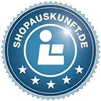 TOP-bewertet auch bei SHOPAUSKUNFT.DE